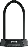 ABUS 11186 Bügelschloss Granit XPlus 540 + USH-Halterung - Fahrradschloss mit starkem Parabolbügel - 230 mm Bügelhöhe - ABUS-Sicherheitslevel 15 - Schwarz