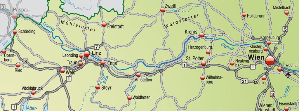 Fahrradtour Passau nach Wien